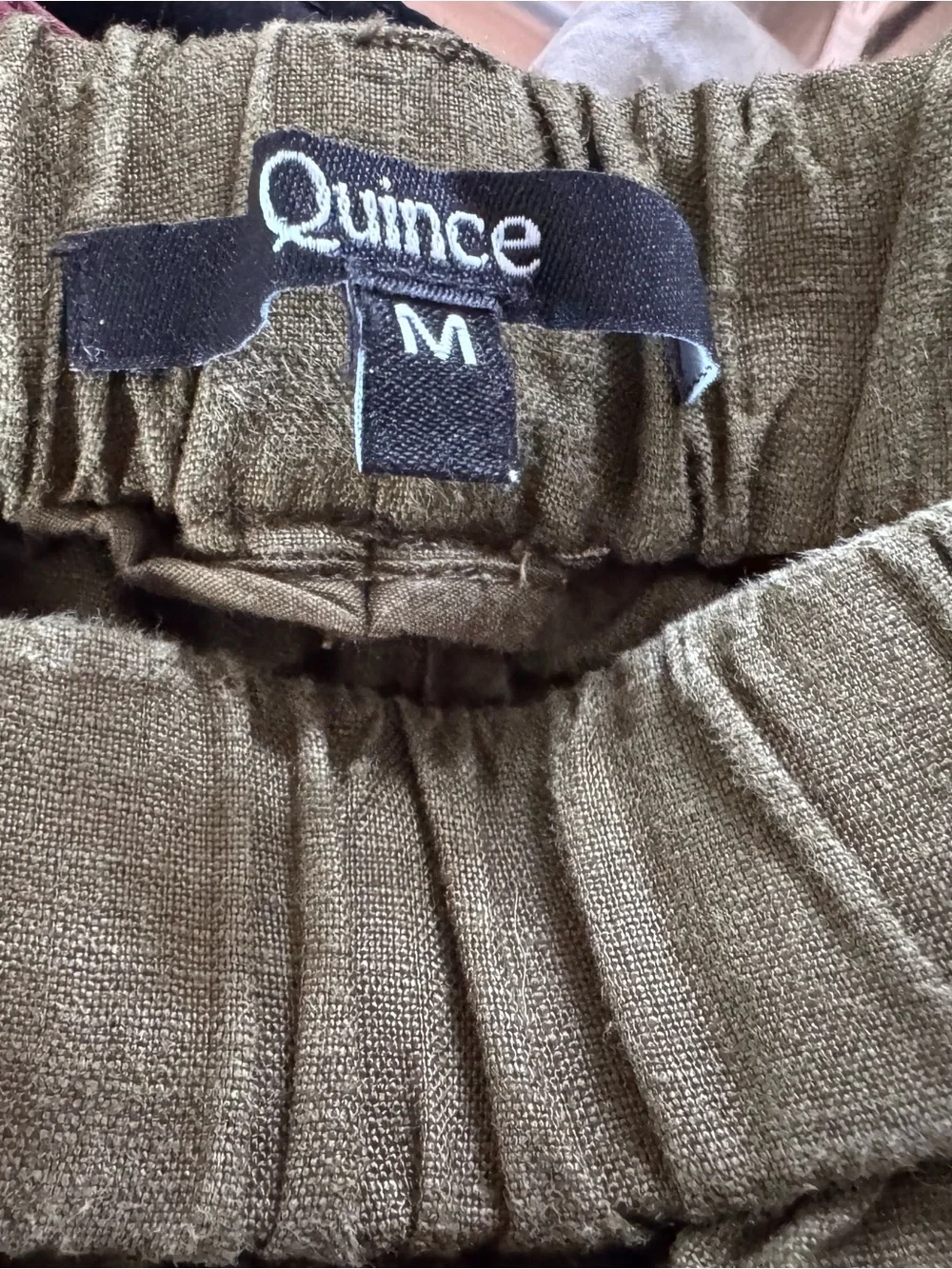 Quince 100% European Linen Pants in Martini Olive